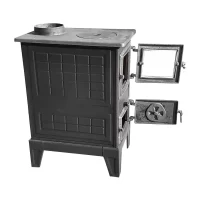 godin samotat soba pe lemne cu plita din fonta 21