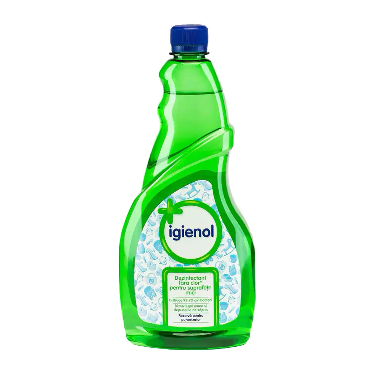 igienol dezinfectant suprafete mici fara clor 750 ml rezerva 2