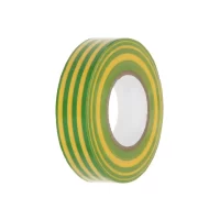 izolirband banda izolir pvc 19 mm x 20 m galben verde 2