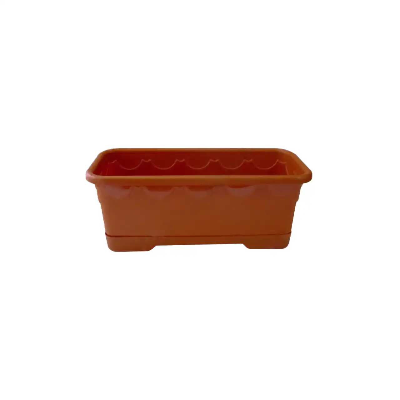 jardiniera balcon plastic 30 cm maro 1