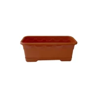 jardiniera balcon plastic 30 cm maro 2
