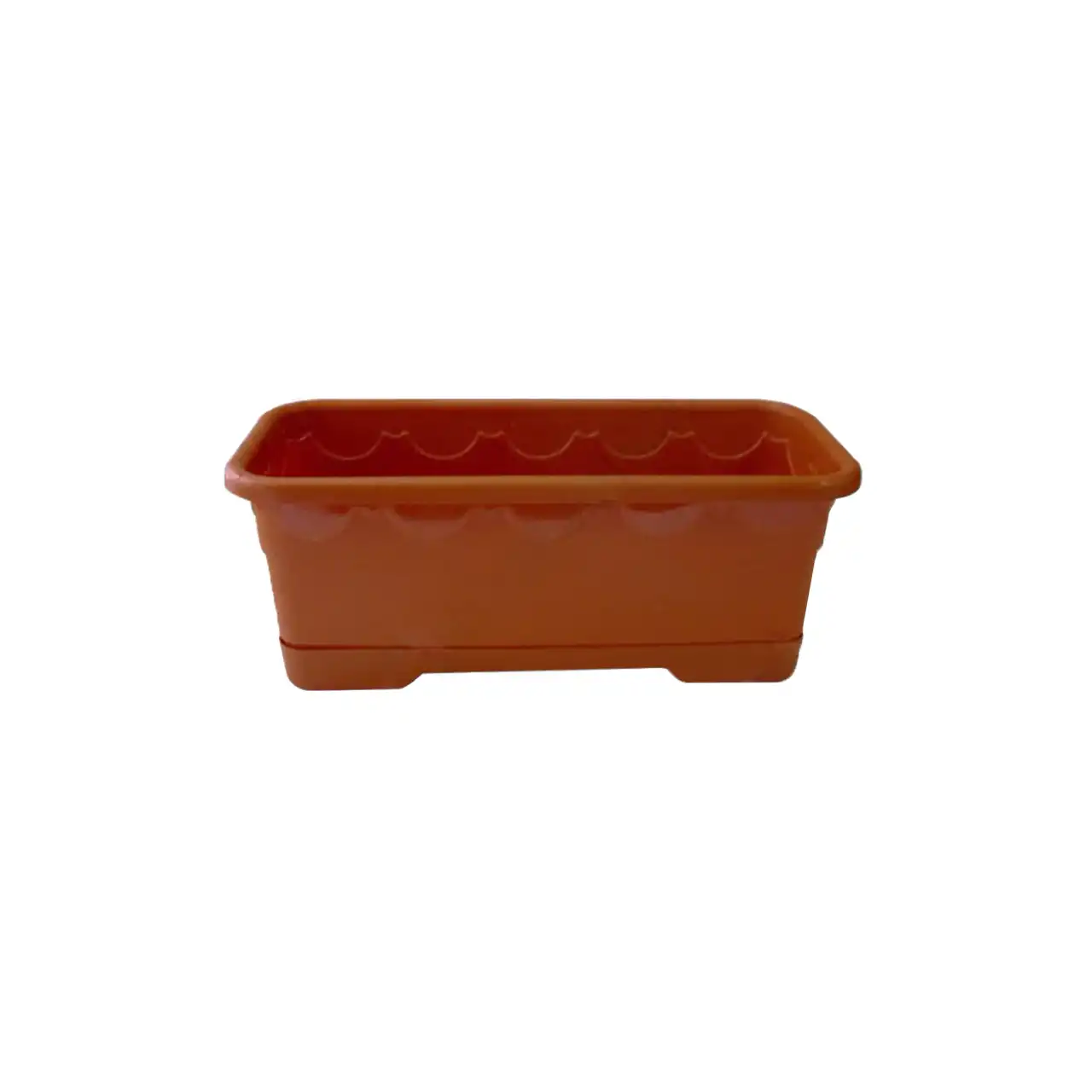 jardiniera balcon plastic 30 cm maro 2