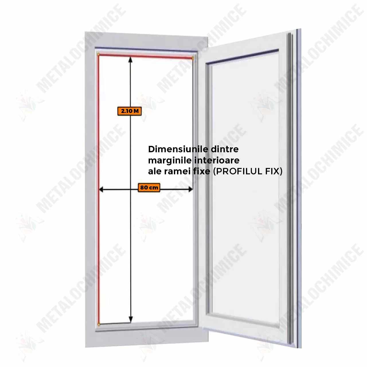 kit plasa tantari pentru usa gri 2