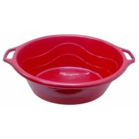 lighean oval cu manere 40l rosu