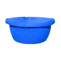 lighean plastic cu capac 20 l albastru 2