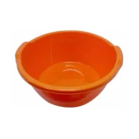 lighean plastic rotund cu manere 14 litri portocaliu 2