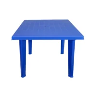 masa patrata din plastic pentru gradina albastra 2