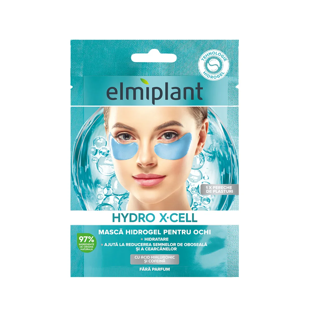 masca de ochi cu acid hialuronic si cofeina elmiplant hydro x cell 5 5g 1
