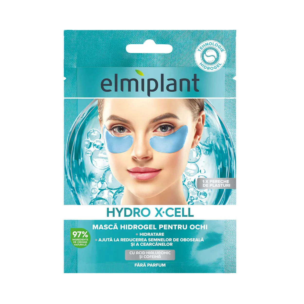 masca de ochi cu acid hialuronic si cofeina elmiplant hydro x cell 5 5g 2