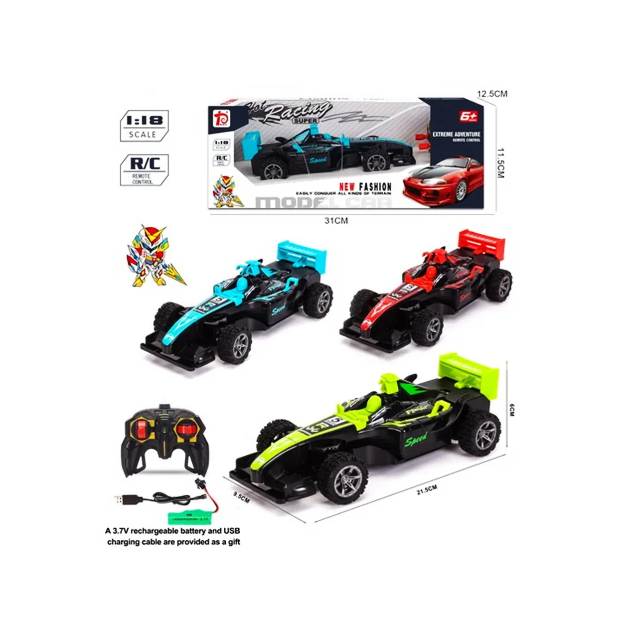 masina formula 1 cu telecomanda 21 cm 1