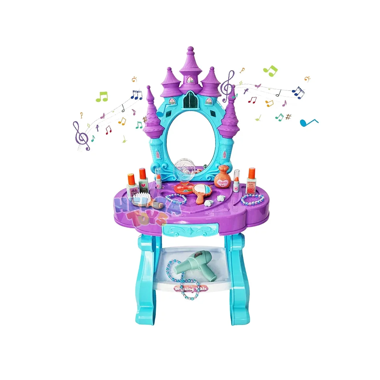 masuta de toaleta cu oglinda forma castel 1