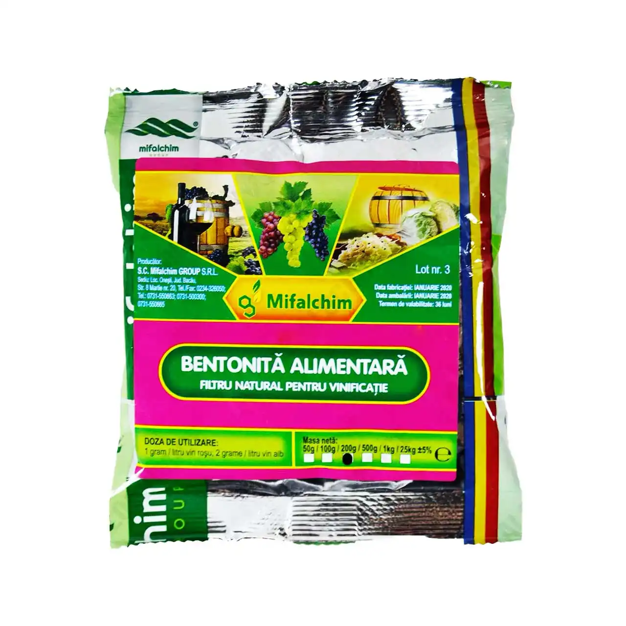 mifalchim bentonita alimentara pentru industria vinului 200 g 1