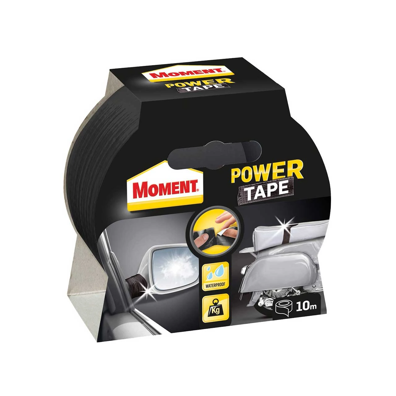 moment power tape banda adeziva impermeabila neagra 10m