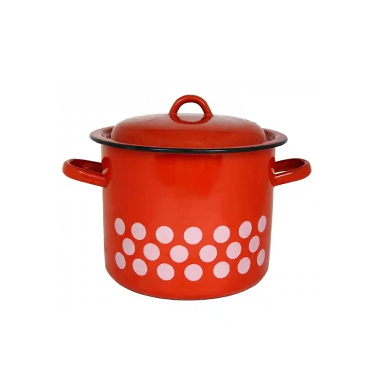 oala emailata cu capac si buline 10 litri 1