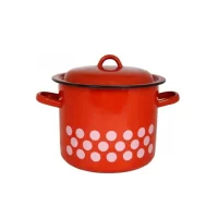 oala emailata cu capac si buline 15l 1