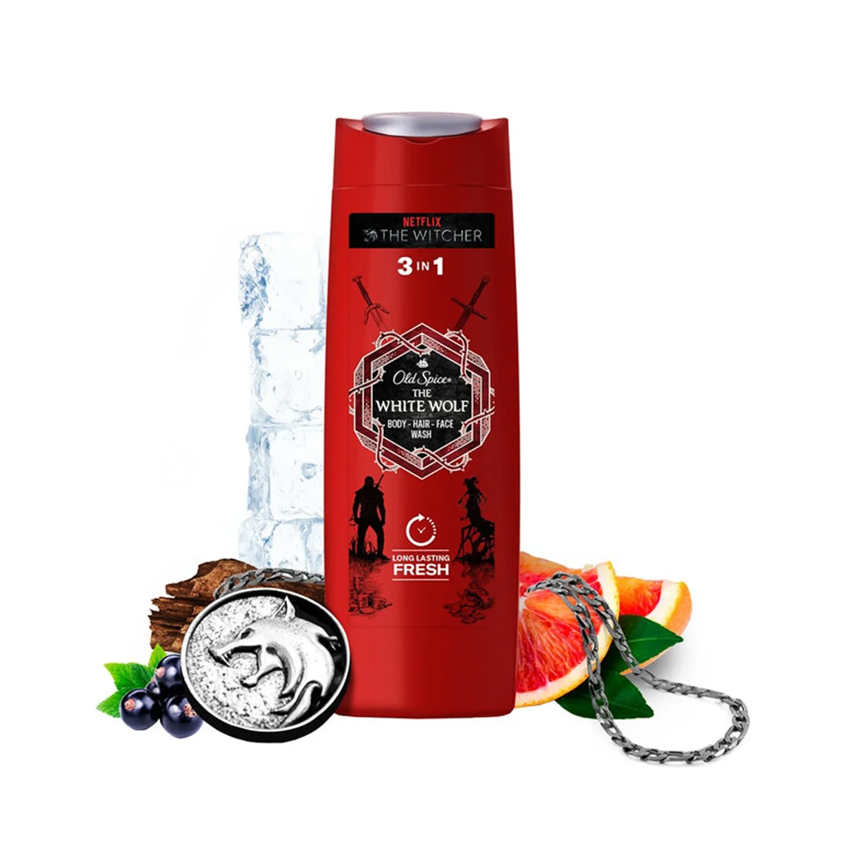 Old Spice the White Wolf 3 in 1 Sampon gel de dus 400 ml