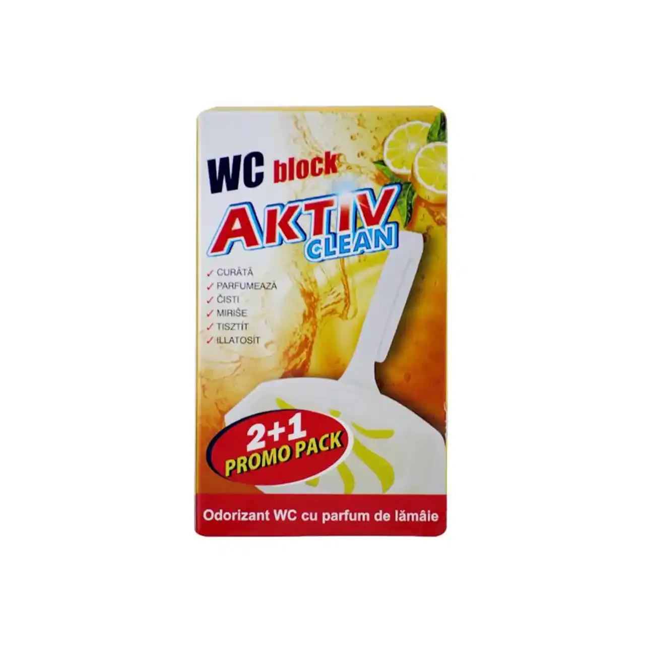 pachet 10x aktiv clean odorizant wc parfum de lamaie 2