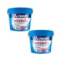 pachet 2 bucati kober zertifikat 15l vopsea super lavabila pentru exterior fassade 2 x 24kg