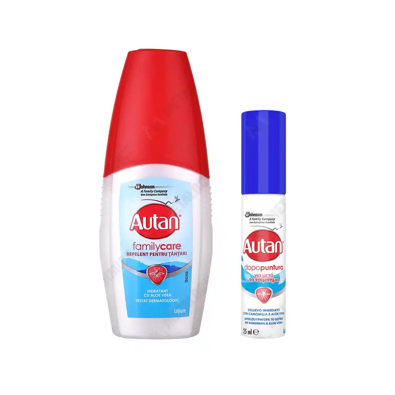 pachet 2 produse autan family care repelent tantari 100 ml si lotiune tratare intepaturi 25 ml