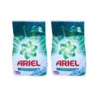 pachet 2 x detergent ariel automat pudra mountain spring 2kg 1