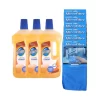 pachet 3 bucati pronto pentru parchet lemn curat 750ml 6 x laveta microfibre universala 30 x 30cm 1