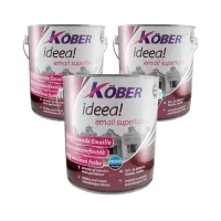 pachet 3 bucati vopsea email kober verde 2 5l buc 1