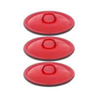 pachet 3 x capace emailate rosii 23 cm 1