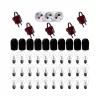 pachet 30x bec 75w fasung e27 10x fasung e27 plastic 5x stecher ceramic schuko 1x triplu stecher gelux 1 1