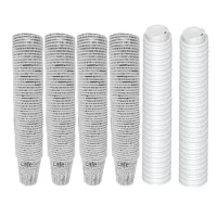 pachet 4x pahare unica folosinta carton 8oz 240ml 2x capace unica folosinta 8oz 1