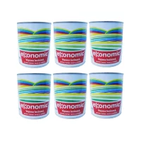 pachet 6 bucati vopsea neagra lucioasa 0 6l ekonomic pentru metal lemn si zidarie 1