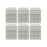 pachet 6 x cutie branza din plastic 20l cu capac 1