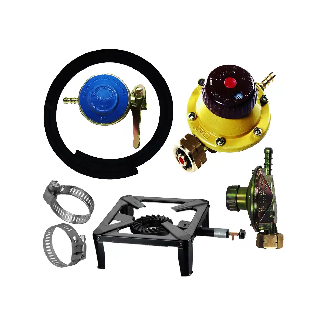 pachet arzator gaz patrat cu accesorii pentru cazan 1