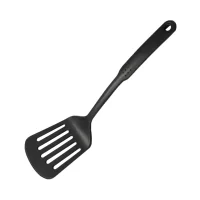 paleta bucatarie perforata de gatit 31 cm neagra 2