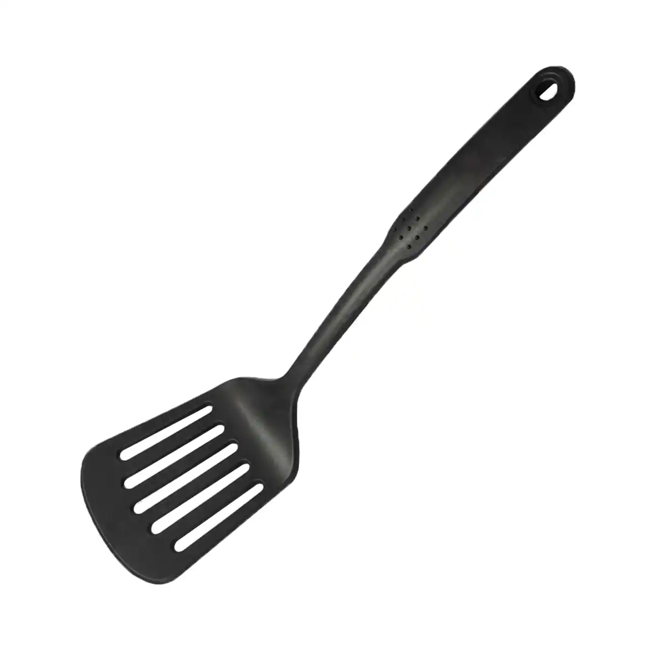 paleta bucatarie perforata de gatit 31 cm neagra 2