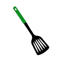 paleta plastic de bucatarie 30 cm negru verde 1