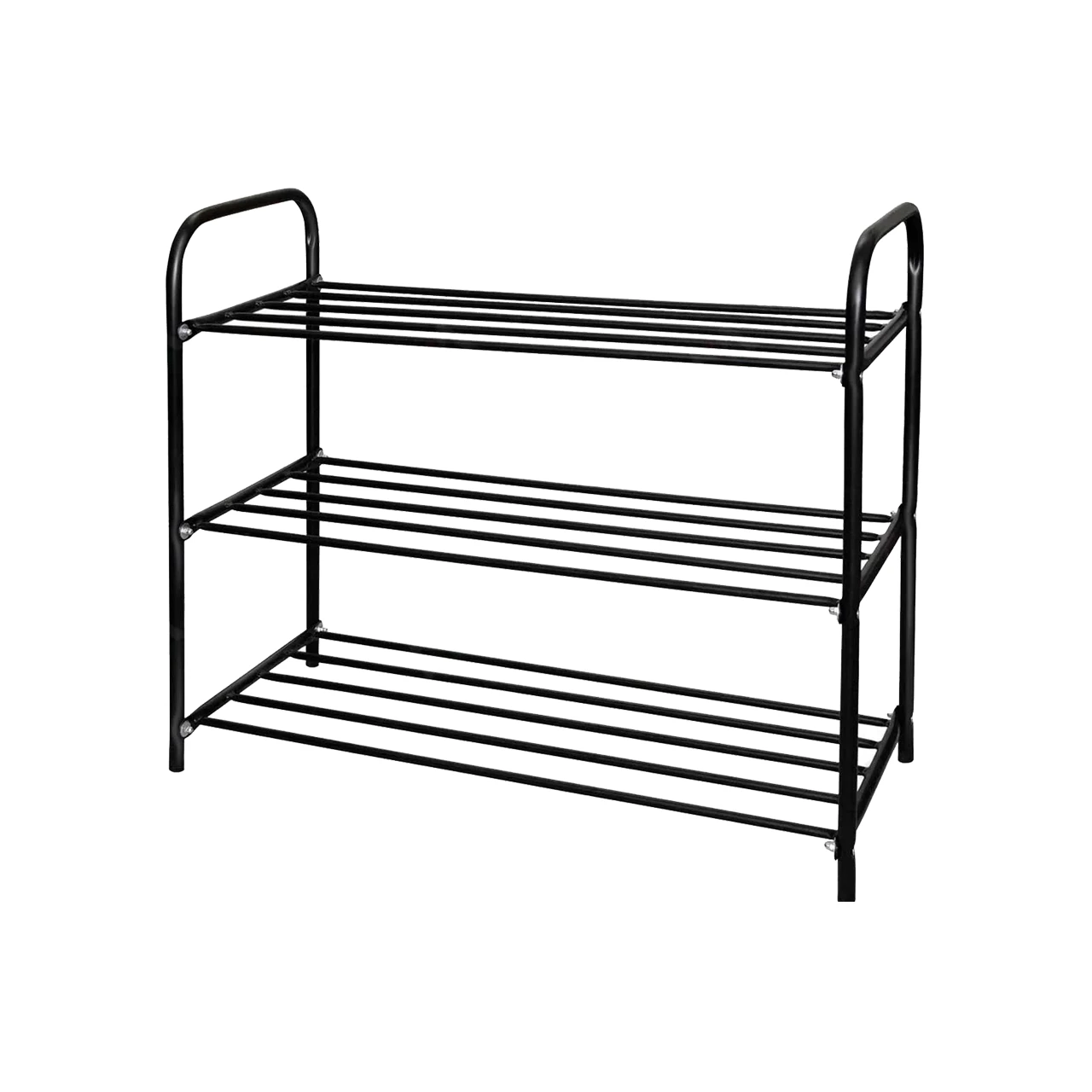 pantofar metalic 3 rafturi negru 1