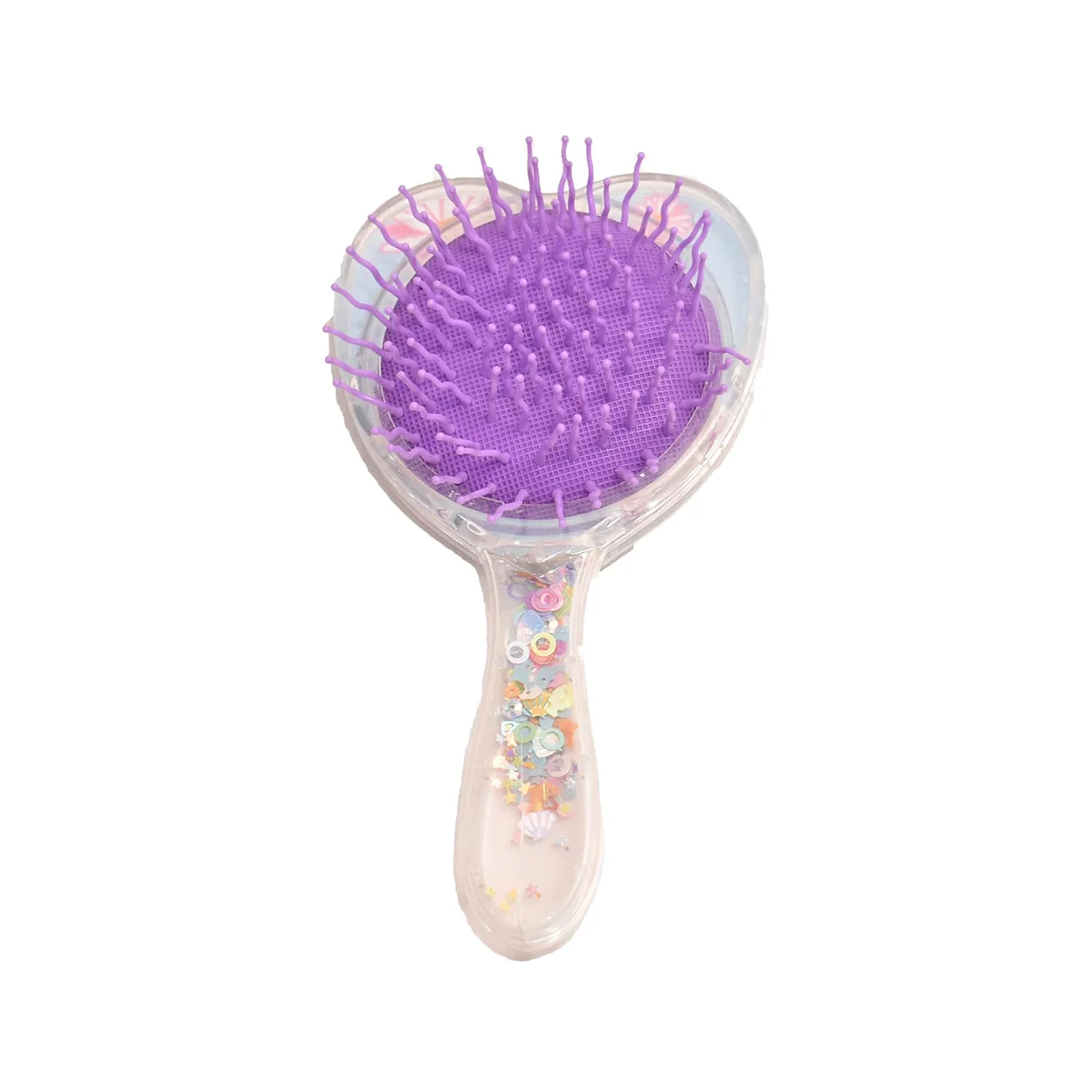 perie de par pentru fete forma inimioara 17 cm 1