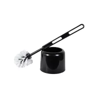 perie wc cu suport plastic negru 1