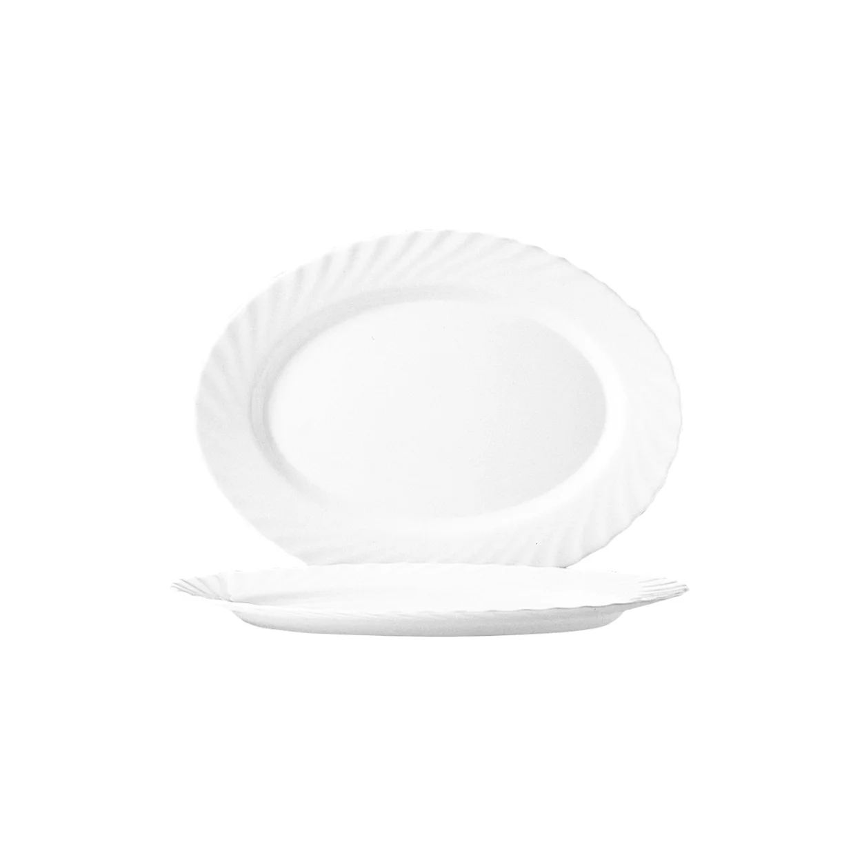 platou oval din opal alb 35 cm 1