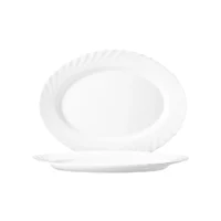 platou oval din opal alb 35 cm 2
