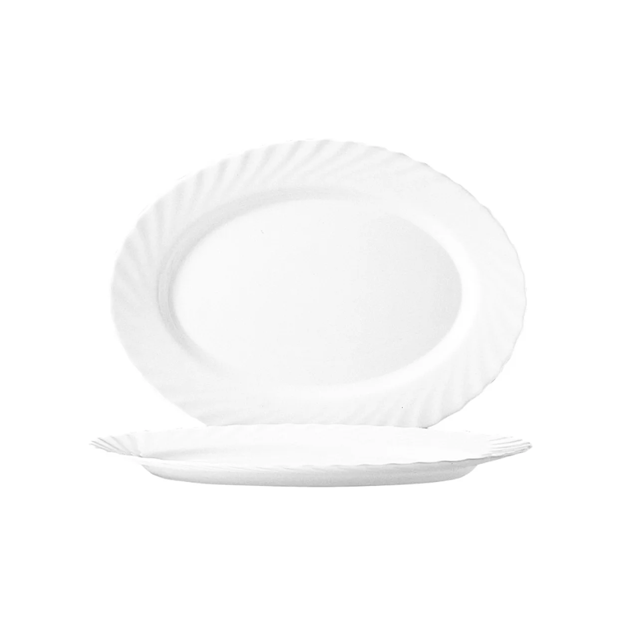 platou oval din opal alb 35 cm 2