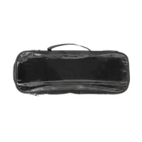 portfard cosmetice transparent cu fermoar si toarta 2