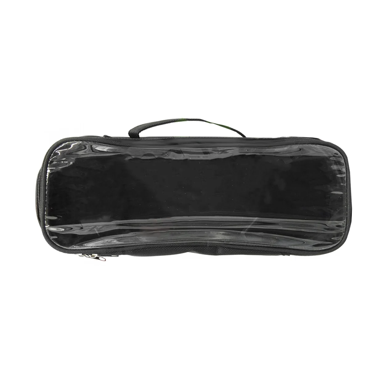 portfard cosmetice transparent cu fermoar si toarta 2