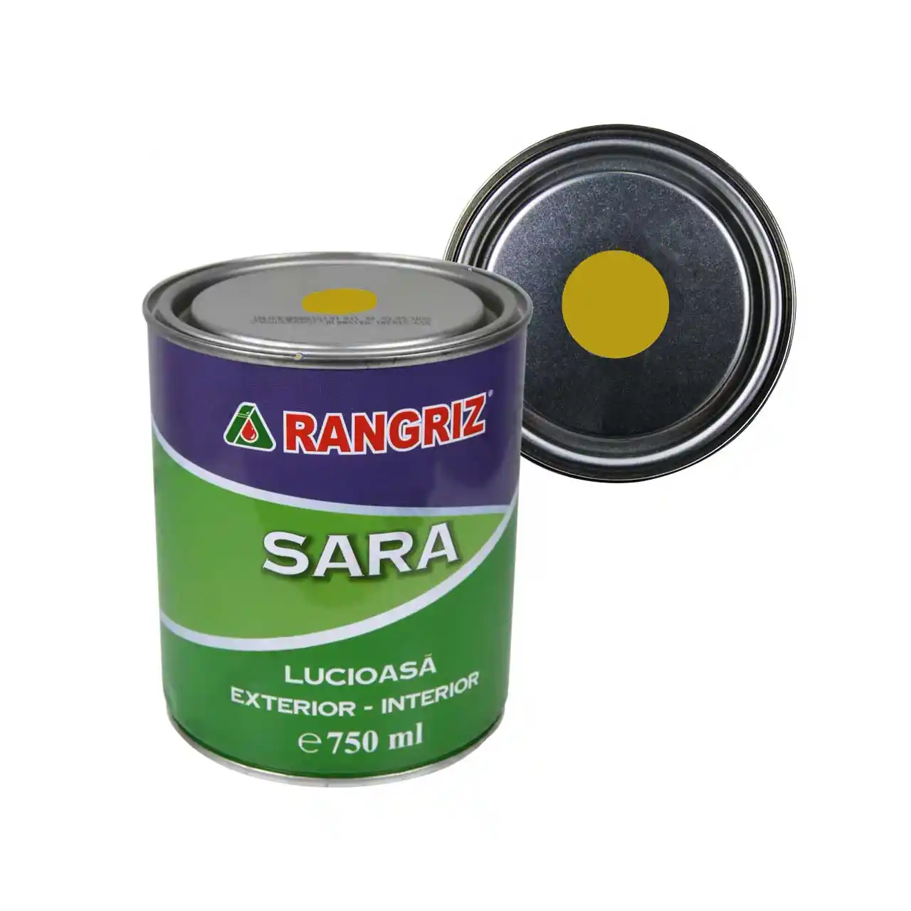 rangriz sara vopsea lucioasa lemn tencuala si metal galben 750 ml