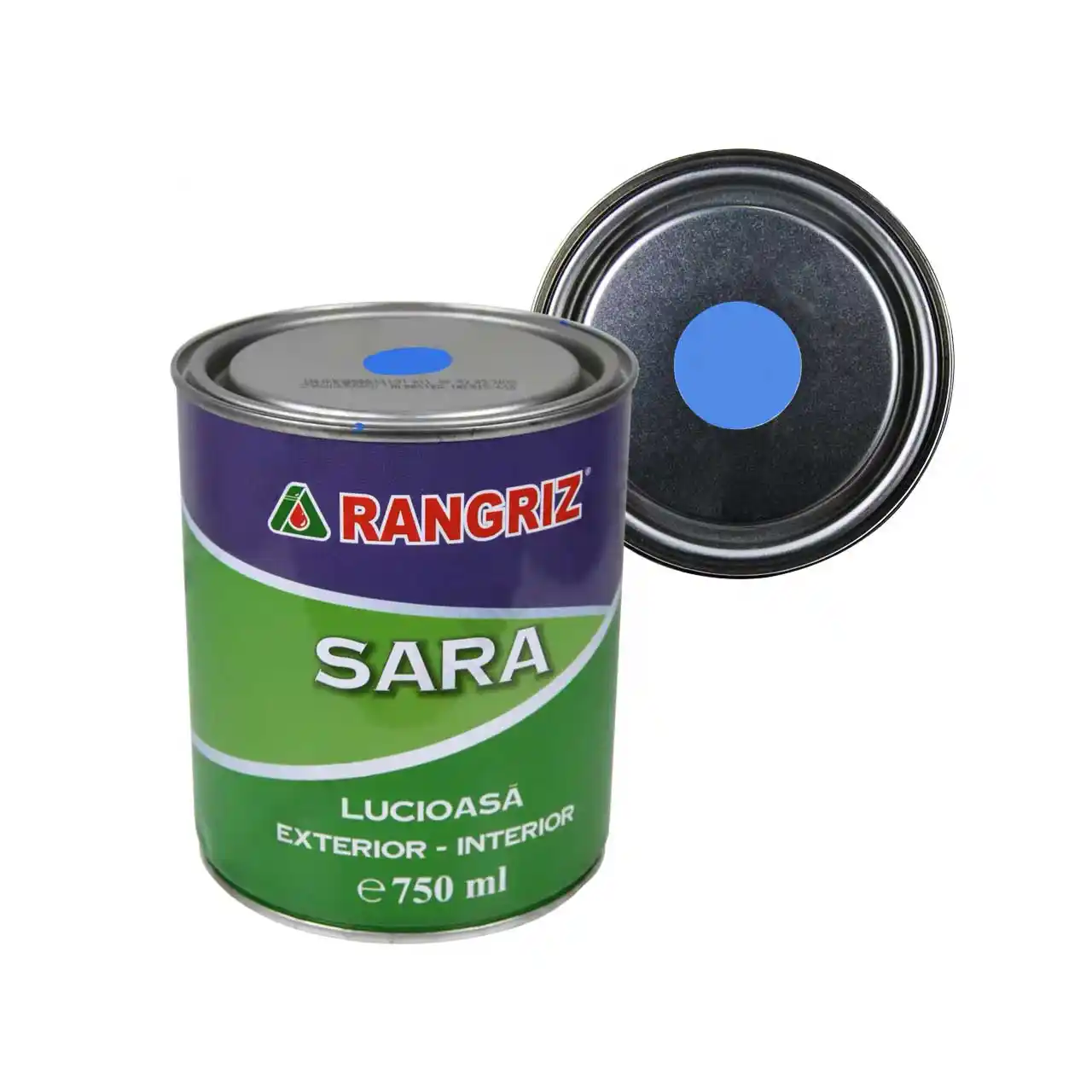 rangriz sara vopsea lucioasa pentru lemn pereti interior albastru 750 ml