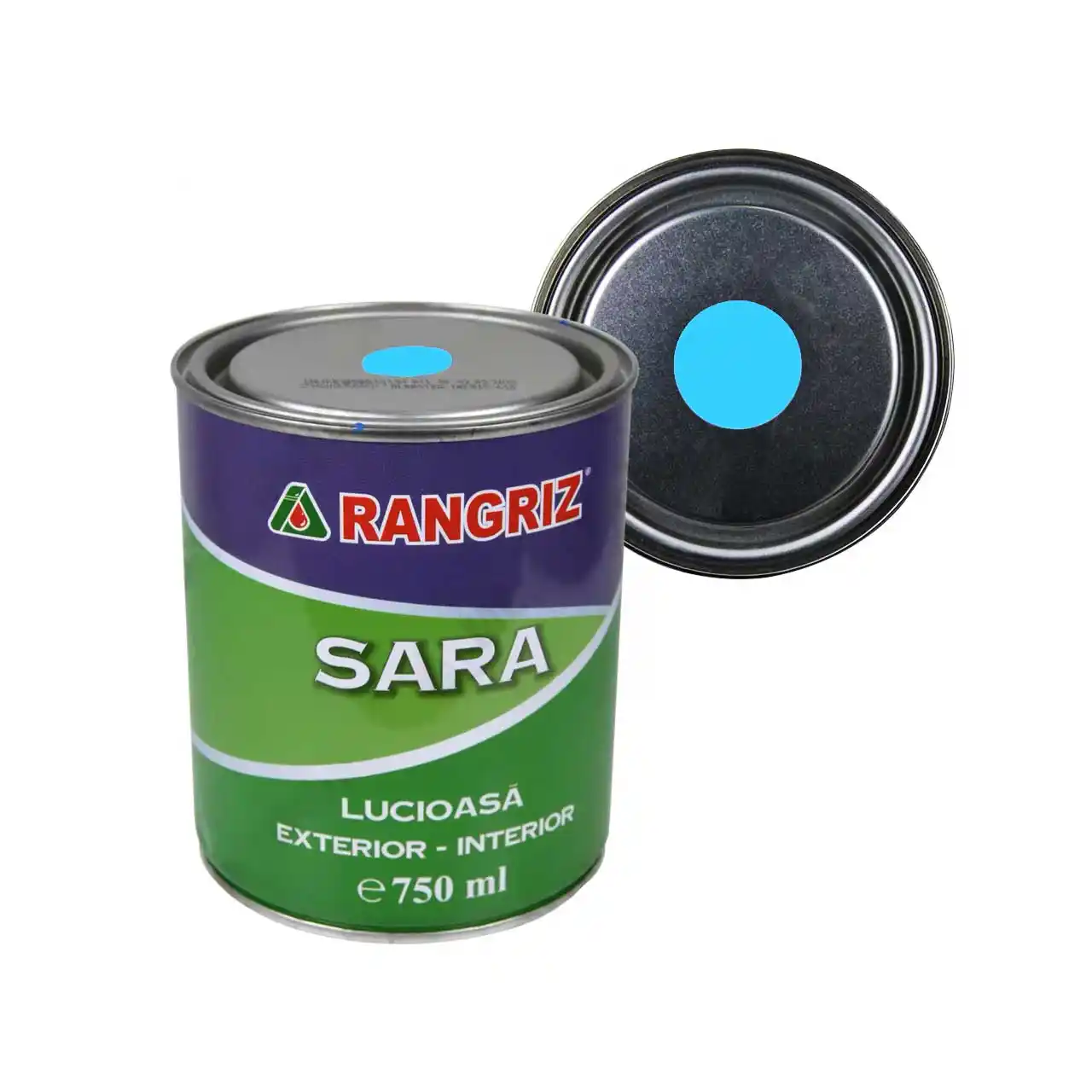 rangriz sara vopsea lucioasa pentru lemn pereti interior bleu 750 ml