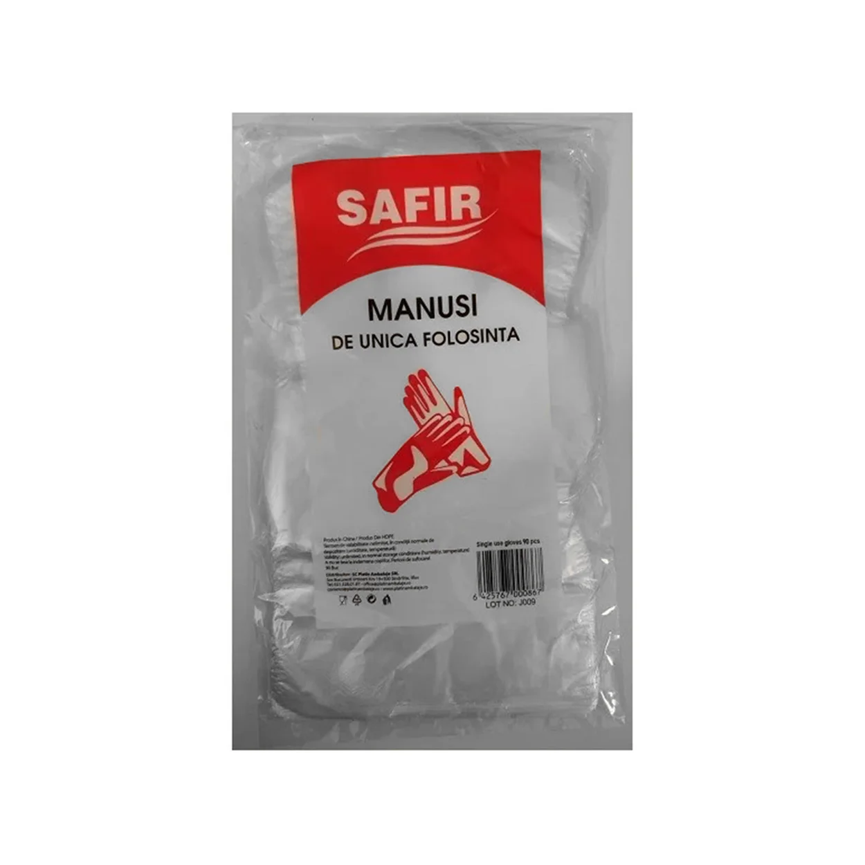 safir manusi unica folosinta transparente 90 bucati 2
