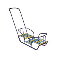 sanie pentru gemeni dubla 2 locuri cu maner 1