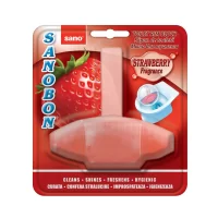 sano bon odorizant wc solid 4 actiuni parfum de capsuni 55g 1