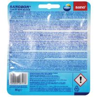 sanobon fresh scent toilet rim block odorizant pentru agatat in vasul de wc 55g 1